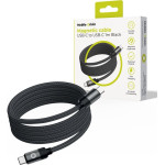 Mobile Origin Magnetic Patented Original Cable USB-C to USB-C 1m, black - (MC2-USBC-1M-BLK)