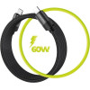 Mobile Origin Magnetic Patented Original Cable USB-C to USB-C 1m, black - (MC2-USBC-1M-BLK)