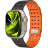 Mobile Origin Magnetic Strap, black/orange - Apple Watch 49mm/46mm/45mm/44mm - (AWMS-01-BLK-ORG)