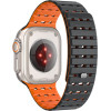 Mobile Origin Magnetic Strap, black/orange - Apple Watch 49mm/46mm/45mm/44mm - (AWMS-01-BLK-ORG)