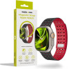 Mobile Origin Magnetic Strap, black/red - Apple Watch 49mm/46mm/45mm/44mm - (AWMS-01-BLK-RED)