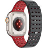Mobile Origin Magnetic Strap, black/red - Apple Watch 49mm/46mm/45mm/44mm - (AWMS-01-BLK-RED)