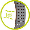 Mobile Origin Magnetic Strap, grey/orange - Apple Watch 49mm/46mm/45mm/44mm - (AWMS-01-GRY-ORG)
