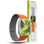 Mobile Origin Magnetic Watch Strap II, orange/grey - Apple Watch 49mm/46mm/45mm/44mm - (AWMS-02-ORG-GRY)