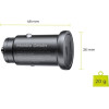 Mobile Origin Metal Car Charger 30W, CA13 - 2x USB-C - (MO-MCCH30W-CA13)