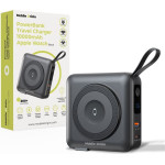 Mobile Origin PowerBank & Travel Charger, Lightning/USB-C Cable, MagSafe AW/iPhone Compatible, black - (PBT-03L-BLK)
