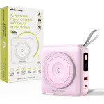 Mobile Origin PowerBank & Travel Charger, Lightning/USB-C Cable, MagSafe/AW/iPhone Compatible, pink - (PBT-03L-PNK)