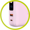 Mobile Origin PowerBank & Travel Charger, Lightning/USB-C Cable, MagSafe/AW/iPhone Compatible, pink - (PBT-03L-PNK)
