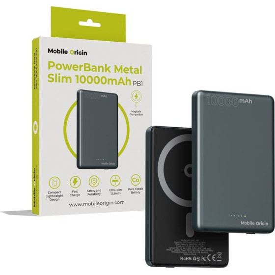 Mobile Origin PowerBank Metal Slim 10000mAh PB1 - (MO-MMS-PB1)