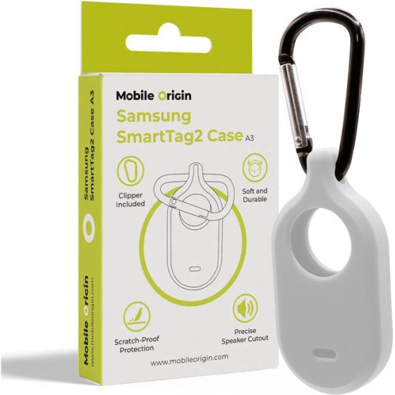 Mobile Origin Samsung SmartTag2 Case, white - (MO-SST2-WHT)