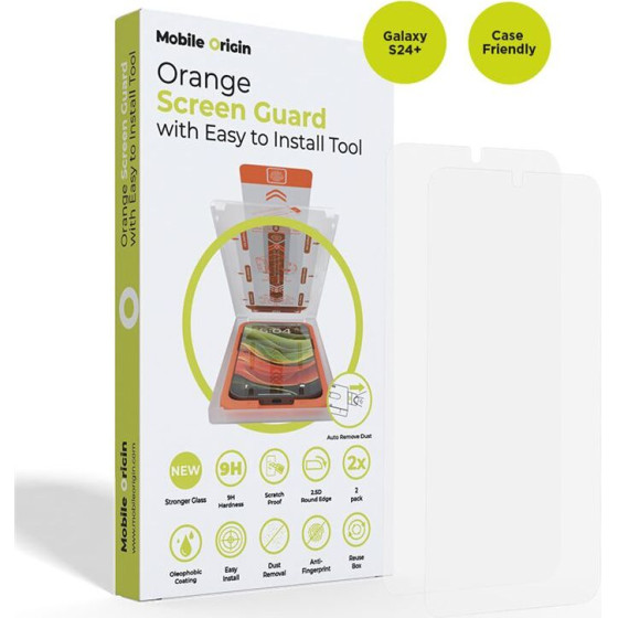 Mobile Origin Screen Guard easy applicator, 2 pack - Samsung Galaxy S24+ - (SGA-GS24P)