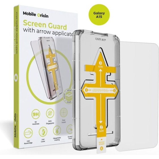 Mobile Origin Screen Guard with arrow applicator - Samsung Galaxy A15 - (SGZ-GA15)