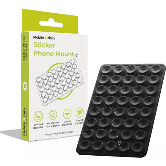 Mobile Origin Sticker Phone Mount O1, black - (MO-SPM-BLK)
