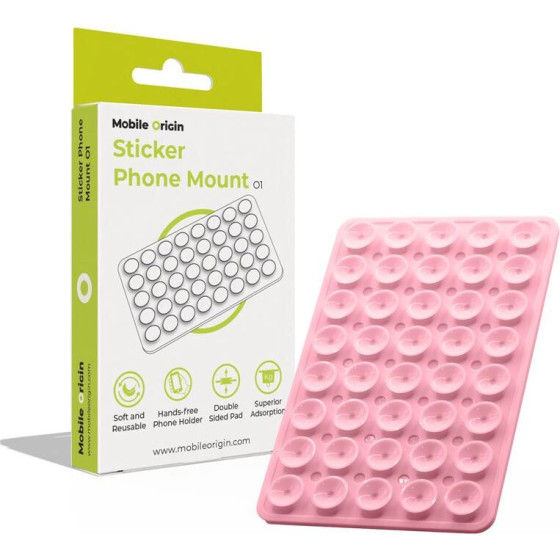 Mobile Origin Sticker Phone Mount O1, pink - (MO-SPM-PNK)