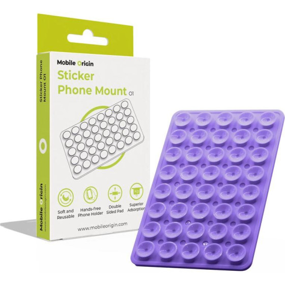 Mobile Origin Sticker Phone Mount O1, purple - (MO-SPM-PUR)