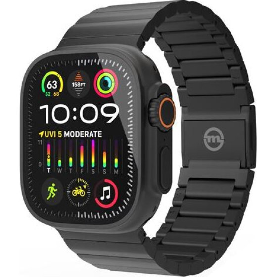 Mobile Origin Watch Titanium Band, black - Apple Watch 49mm/46mm/45mm/44mm - (AWTB-TITAN-BLK)