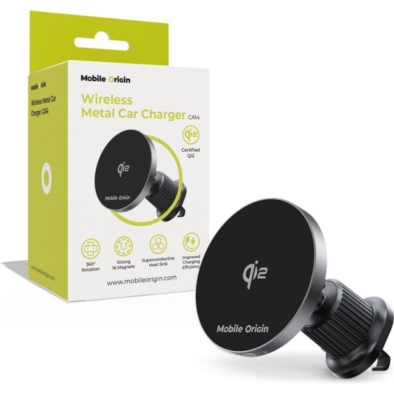 Mobile Origin Wireless Metal Car Charger CA14 - (MO-WMCCH-CA14)