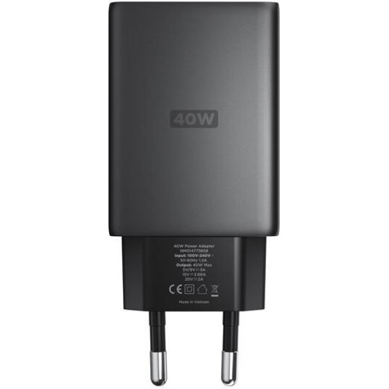 Nomad AC Adapter - 40W, Slim, Carbid, EU - (NM014773858)