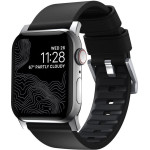 Nomad Active Strap Pro Black, silver - Apple Watch 49mm/46mm/45mm/44mm/42mm - (NM1A41SNW0)