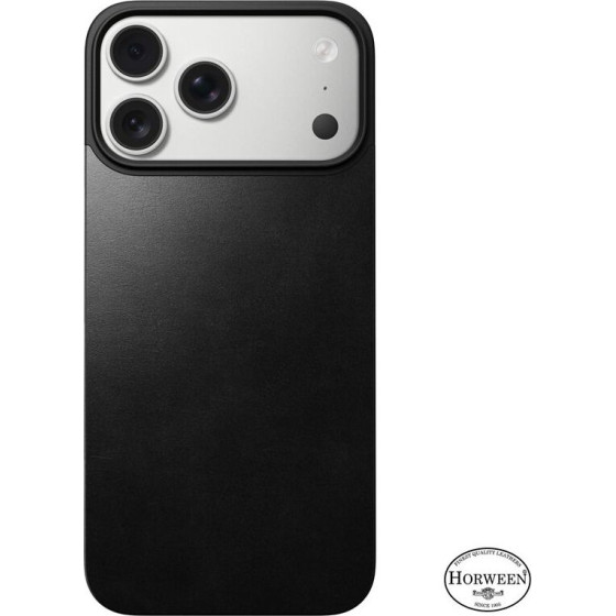 Nomad Magnetic Leather Back, black (Horween), Magsafe - iPhone 17 Pro Max - (NM014391858)