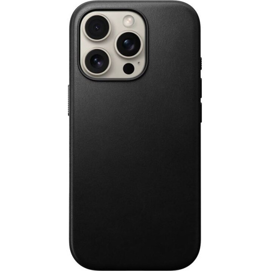 Nomad Modern Leather case, black - iPhone 16 Pro - (NM01697985)