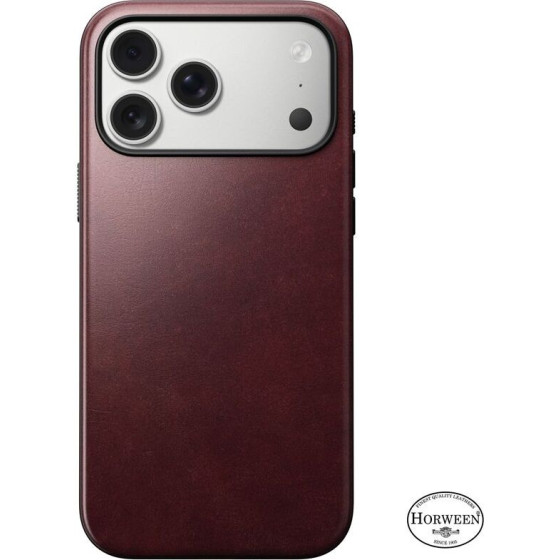 Nomad Modern Leather Case, burgundy (Horween) - iPhone 17 Pro Max - (NM011840858)