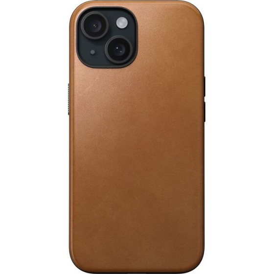 Nomad Modern Leather Case, english tan - iPhone 15 - (NM01606185)