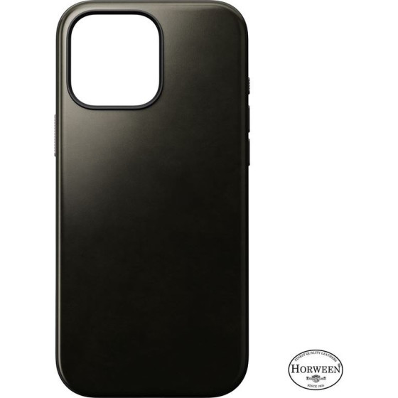 Nomad Modern Leather case, green chrome - iPhone 16 Pro Max - (NM01687085)