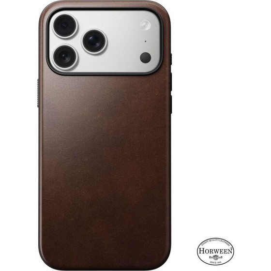 Nomad Modern Leather Case, rustic brown (Horween) - iPhone 17 Pro Max - (NM014247858)