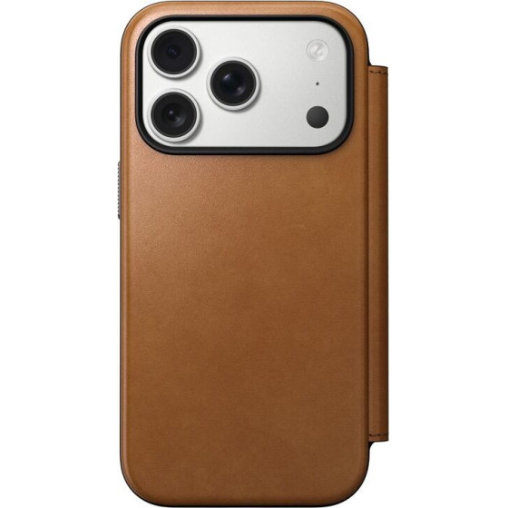 Nomad Modern Leather Folio, english tan - iPhone 17 Pro - (NM014179858)