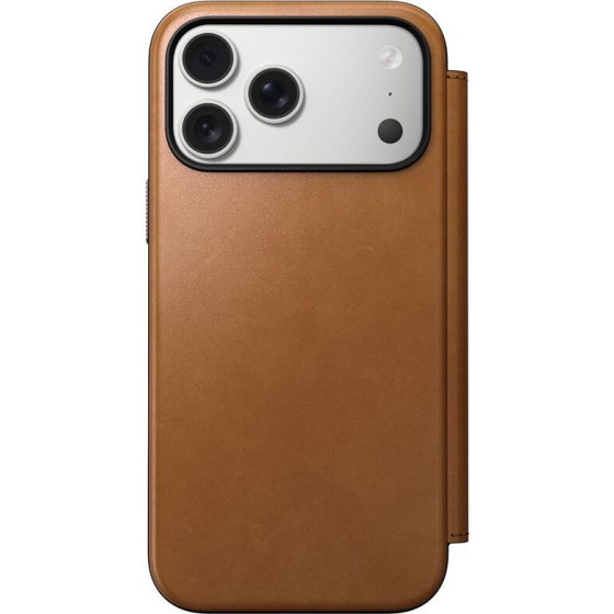 Nomad Modern Leather Folio, english tan - iPhone 17 Pro Max - (NM014124858)