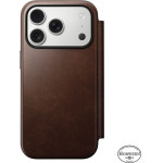 Nomad Modern Leather Folio, rustic brown (Horween) - iPhone 17 Pro - (NM014155858)