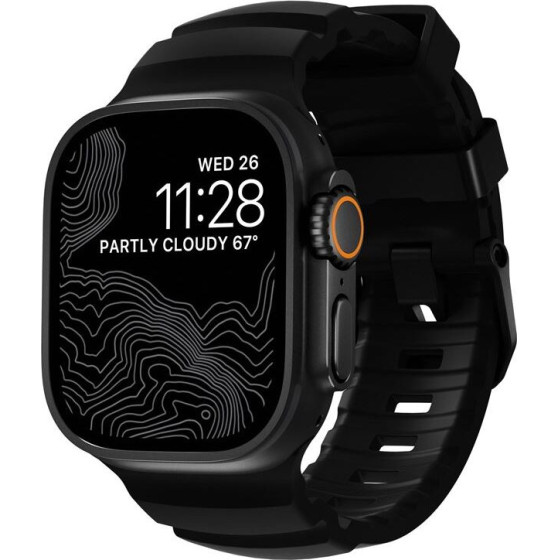 Nomad Rocky Point Band, carbon black/black - AW 46mm/49mm - (NM011697858)