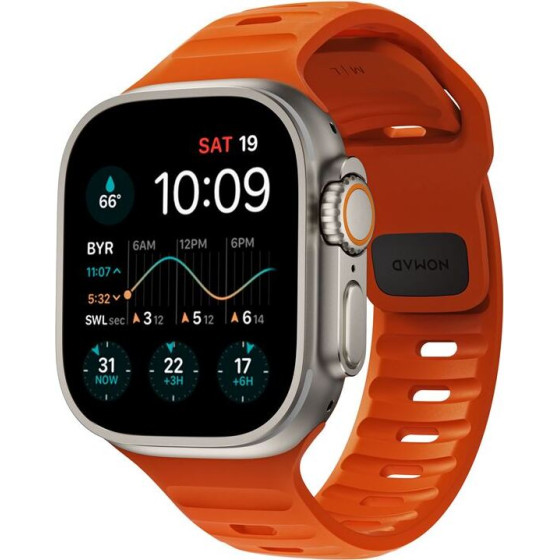 Nomad Sport Strap M/L, orange - AW Ultra 2/1 (49mm) 9/8/7 (45mm)/6/SE/5/4 (44mm)/3/2/1 (42mm) - (NM00736685)