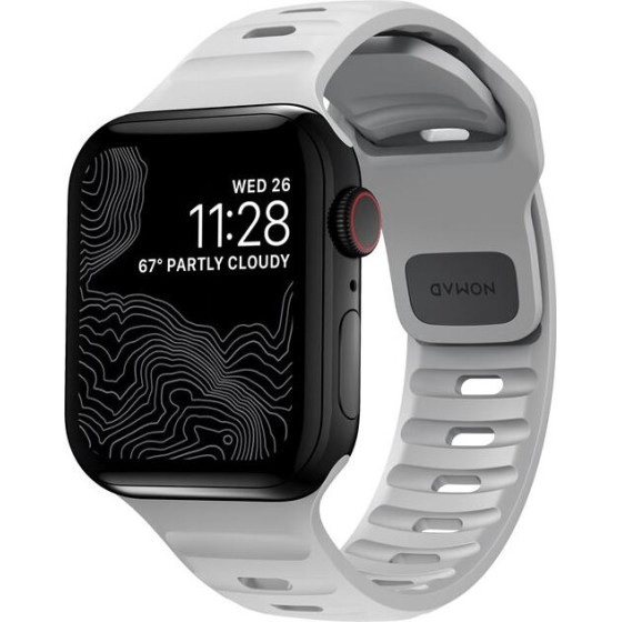 Nomad Sport Strap S/M, grey - Apple Watch 42mm/41mm/40mm/38mm - (NM01959885)