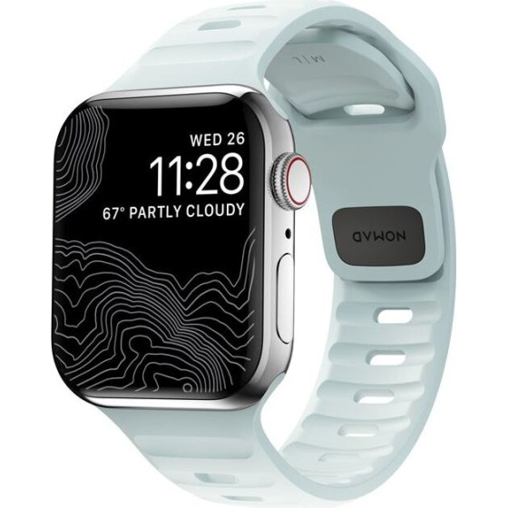Nomad Sport Strap, Ice Blue Glow - Apple Watch 42mm/41mm/40mm/38mm - (NM01122685)