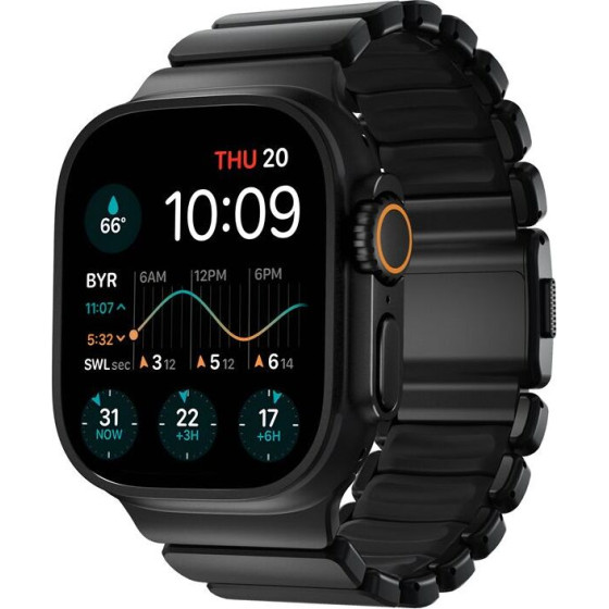 Nomad Stratos Band Black Titanium Black FKM AW 45/46/49mm - (NM011154858)