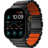 Nomad Stratos Band Black Titanium Ultra Orange FKM AW 45/46/49mm - (NM011116858)
