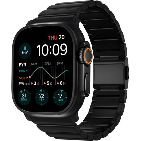 Nomad Titanium Band, black hardware V2 - AW 46mm / 49mm - (NM014834858)