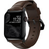 Nomad Traditional Band, black hardware/rustic brown - AW Ultra 2/1 (49mm) 9/8/7 (45mm)/6/SE/5/4 (44m - (NM1A4RBT00)