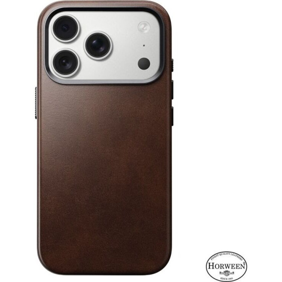 Nomad Traditional Leather Case, rustic brown (Horween) - iPhone 17 Pro - (NM011970858)