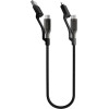 Nomad Universal Kevlar Cable USB-C, 0.3m, carbide - (NM014926848)