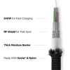 Nomad Universal Kevlar Cable USB-C, 1.5m, carbide - (NM014940858)