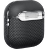 Pitaka Aramid Fiber Magnetic Case, black/gray - AirPods 4 - (APM2404)