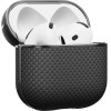 Pitaka Aramid Fiber Magnetic Case, black/gray - AirPods 4 - (APM2404)