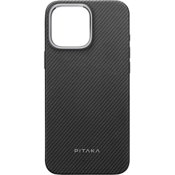 Pitaka Military-Grade Protective Case, Black/Grey Twill - iPhone 16 Pro - (KI1601PPA)