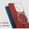 Pitaka Tactile Woven Case, PTK Dark Blue - iPhone 16 Pro Max - (KI1603PTKP)