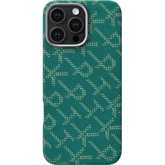 Pitaka Tactile Woven Case, PTK Green/Gold - iPhone 16 Pro - (KI1601PTK)
