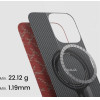 Pitaka Tactile Woven Case, PTK Red/Gold - iPhone 16 Pro - (KI1602PTK)