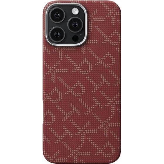 Pitaka Tactile Woven Case, PTK Red/Gold - iPhone 16 Pro - (KI1602PTK)